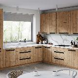 Профиль-ручка крепление саморезами черный матовый (анод), L-3000мм