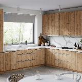 Профиль-ручка крепление саморезами алюминий матовый (анод), L-3000мм