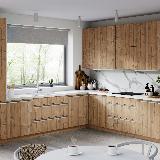 Профиль-ручка крепление саморезами белый матовый (краска RAL9016), L-3000мм