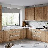 Профиль-ручка крепление саморезами для фасада 16мм, белый матовый (краска RAL9016), L-3000мм