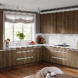 Профиль-ручка крепление саморезами для фасада 18мм, белый матовый (краска RAL9016), L-3000мм