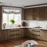 Профиль-ручка крепление саморезами графит (краска), L-3000мм