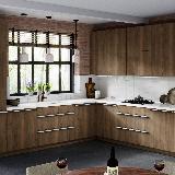 Профиль-ручка крепление саморезами белый матовый (краска RAL9016), L-3000мм