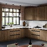 Профиль-ручка врезная для фасада 18мм, черный матовый (краска RAL9005), L-3000мм Профиль-ручка врезная для фасада 18мм, черный матовый (краска RAL9005), L-3000мм