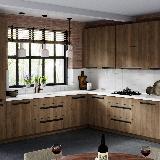 Профиль-ручка крепление саморезами черный матовый (анод), L-3000мм