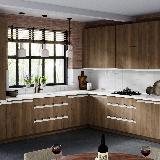 Профиль-ручка врезная для фасада 18мм, белый матовый (краска RAL9016), L-3000мм