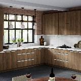 Профиль-ручка врезная для фасада 16/18мм, белый матовый (краска RAL9016), L-3000мм Профиль-ручка врезная для фасада 16/18мм, белый матовый (краска RAL9016), L-3000мм