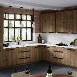 Профиль-ручка крепление саморезами черный матовый (анод), L-3000мм