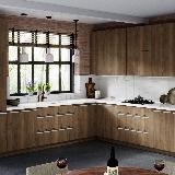 Профиль-ручка крепление саморезами белый матовый (краска RAL9016), L-3000мм