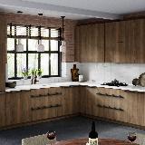 Профиль-ручка крепление саморезами графит (краска), L-3000мм