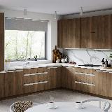 Профиль-ручка врезная для фасада 16/18мм, белый матовый (краска RAL9016), L-3000мм