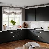 Профиль-ручка крепление саморезами белый матовый (краска RAL9016), L-3000мм