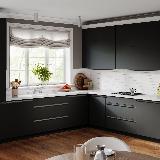 Профиль-ручка врезная для фасада 16/18мм, черный матовый (краска RAL9005), L-3000мм Профиль-ручка врезная для фасада 16/18мм, черный матовый (краска RAL9005), L-3000мм