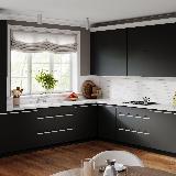 Профиль-ручка крепление саморезами белый матовый (краска RAL9016), L-3000мм