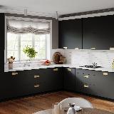 Ручка-раковина 128/160мм золото матовое