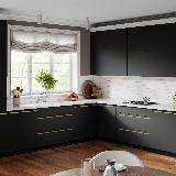 Профиль-ручка крепление саморезами золото матовое (анод), L-3000мм