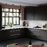 Профиль-ручка крепление саморезами белый матовый (краска RAL9016), L-3000мм