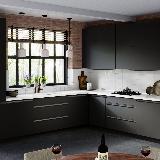 Профиль-ручка врезная для фасада 16/18мм, черный матовый (краска RAL9005), L-3000мм Профиль-ручка врезная для фасада 16/18мм, черный матовый (краска RAL9005), L-3000мм