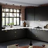 Ручка-раковина 96мм золото матовое