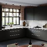 Профиль-ручка крепление саморезами белый матовый (краска RAL9016), L-3000мм