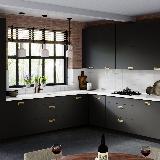 Ручка-раковина 128мм золото матовое Ручка-раковина 128мм золото матовое