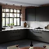 Профиль-ручка крепление саморезами графит (краска), L-3000мм