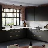 Профиль-ручка крепление саморезами золото матовое (анод), L-3000мм