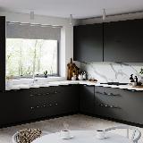 Профиль-ручка L=896мм крепление саморезами графит (краска) Профиль-ручка L=896мм крепление саморезами графит (краска)