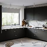 Ручка-рейлинг 128мм хром матовый