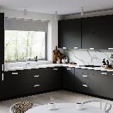 Профиль-ручка L=1400мм хром матовый Профиль-ручка L=1400мм хром матовый