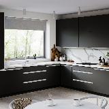 Профиль-ручка врезная для фасада 16/18мм, белый матовый (краска RAL9016), L-3000мм