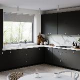 Ручка-кнопка хром матовый