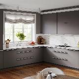 Профиль-ручка 32мм (L=60мм) крепление саморезами алюминий матовый (анод)