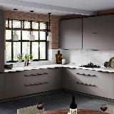 Профиль-ручка L=896мм крепление саморезами черный матовый (краска RAL 9005)