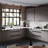 Профиль-ручка крепление саморезами черный матовый (краска RAL9005), L-3000мм Профиль-ручка крепление саморезами черный матовый (краска RAL9005), L-3000мм