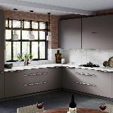 Профиль-ручка L=596мм крепление саморезами алюминий матовый (краска) Профиль-ручка L=596мм крепление саморезами алюминий матовый (краска)