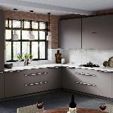 Профиль-ручка L=596мм крепление саморезами белый матовый (краска RAL 9003) Профиль-ручка L=596мм крепление саморезами белый матовый (краска RAL 9003)