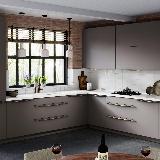 Профиль-ручка L=596мм крепление саморезами золото матовое (краска) Профиль-ручка L=596мм крепление саморезами золото матовое (краска)