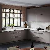 Профиль-ручка 192мм (L=220мм) крепление саморезами алюминий матовый (анод)