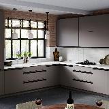 Профиль-ручка врезная для фасада 18мм, черный матовый (анод), L-3000мм