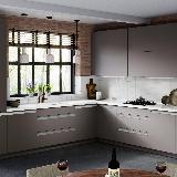 Профиль-ручка крепление саморезами для фасада 16мм, алюминий матовый (анод), L-3000мм