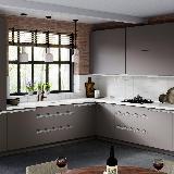 Профиль-ручка крепление саморезами для фасада 16мм, алюминий матовый (анод), L-3000мм