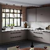 Профиль-ручка крепление саморезами графит (краска), L-3000мм