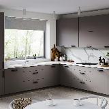 Ручка-скоба 160мм черный матовый