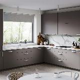 Профиль-ручка L=1400мм алюминий матовый Профиль-ручка L=1400мм алюминий матовый