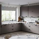 Ручка-скоба 128мм черный матовый