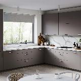 Профиль-ручка 384мм (L=1400мм) белый матовый Профиль-ручка 384мм (L=1400мм) белый матовый