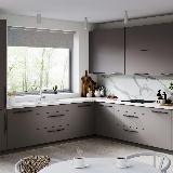 APRO Ручка-скоба 352мм черный матовый