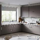 APRO Ручка-скоба 352мм белый матовый