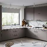 APRO Ручка-скоба 352мм графит APRO Ручка-скоба 352мм графит